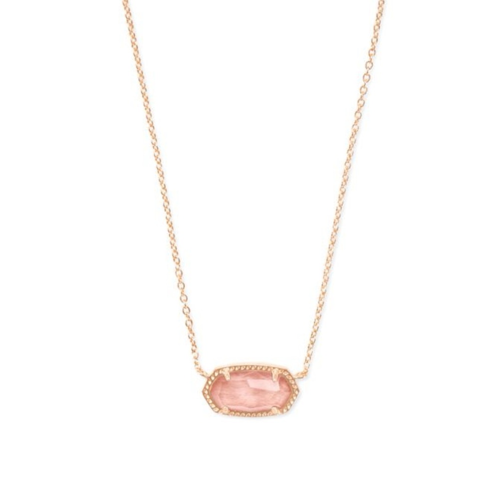 Kendra Scott Elisa Rose Gold Short Pendant Necklace